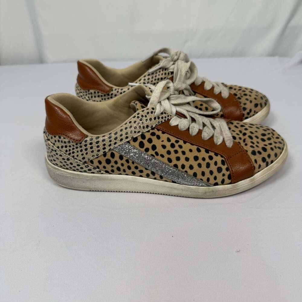 Torrid Women's Size 7.5W Cheetah Print Glitter Accent Sneakers - Picture 1 of 5